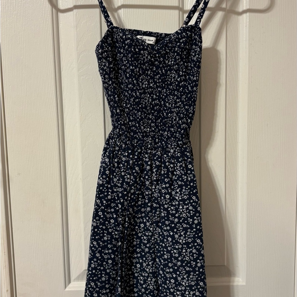 Hollister Navy Floral Mini Dress